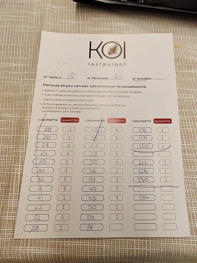 Menu_KOI Asian Restaurant San Daniele_San Daniele del Friuli_image_2