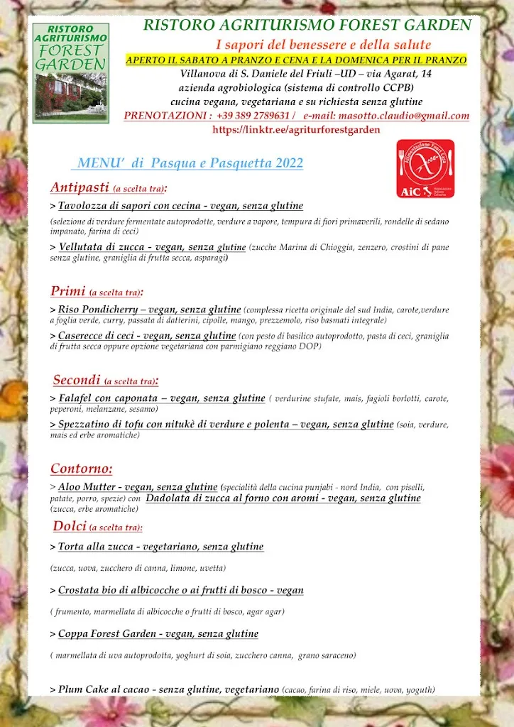 Menu_Ristorante Agriturismo Forest Garden_San Daniele del Friuli_immagine_4