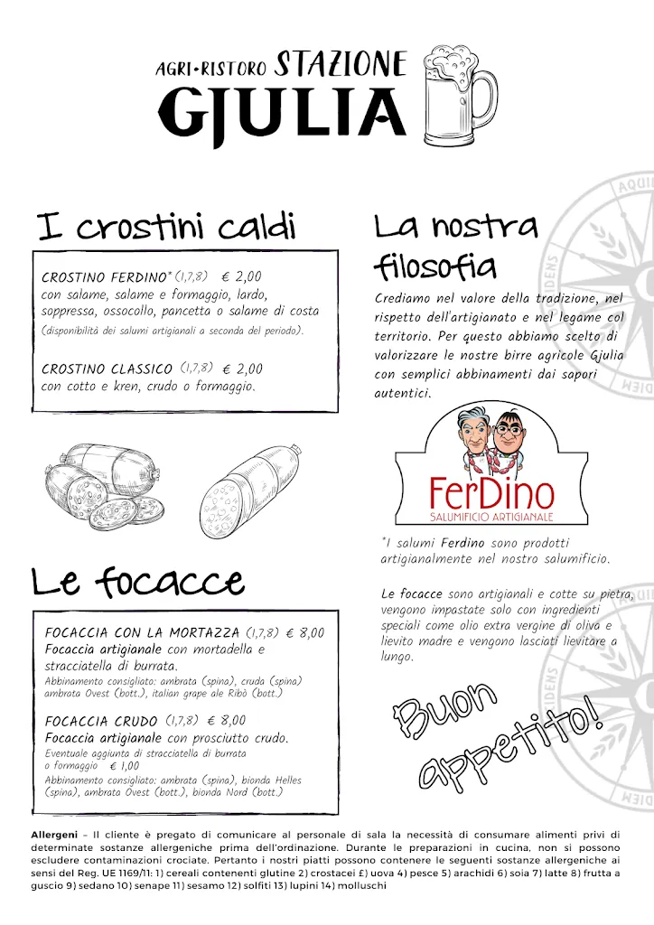 Menu_Stazione Gjulia - Agri-Ristoro  - Fontana Della Birra_San Pietro al Natisone_image_1