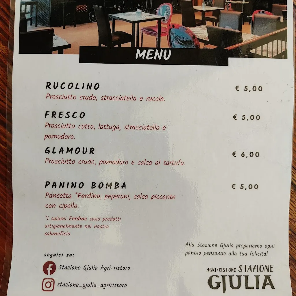 Menu_Stazione Gjulia - Agri-Ristoro  - Fontana Della Birra_San Pietro al Natisone_image_2