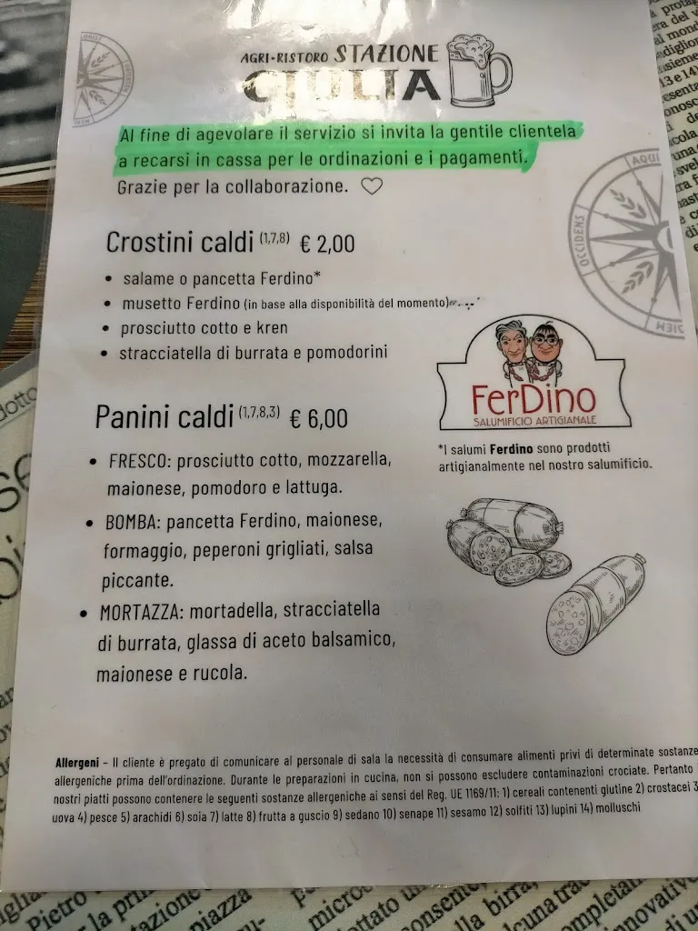 Menu_Stazione Gjulia - Agri-Ristoro  - Fontana Della Birra_San Pietro al Natisone_image_4