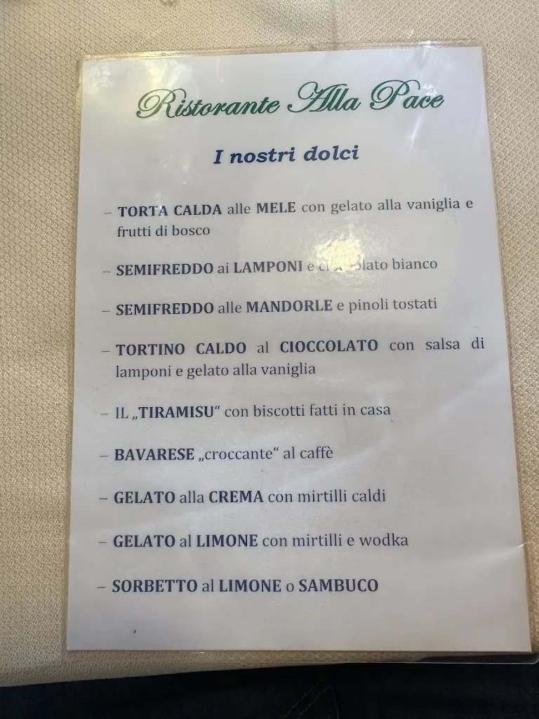 Menu_Ristorante Alla Pace / Burtshaus Alla Pace_Sauris di Sotto_image_4