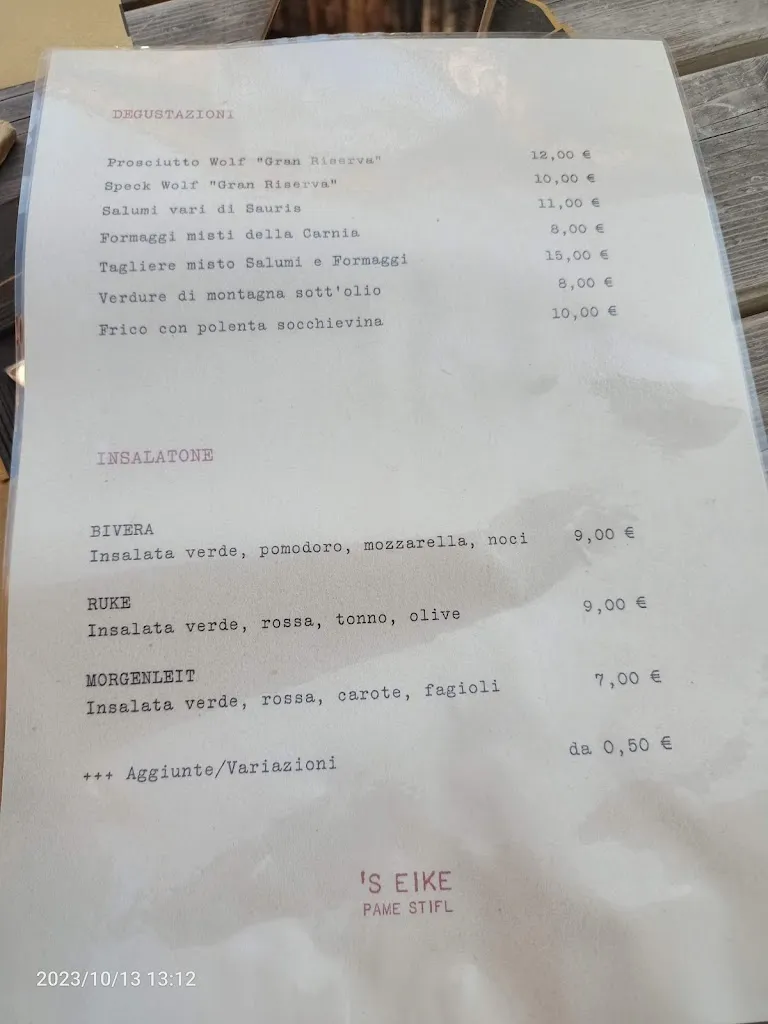 Menu_Ristorantino Degustazione & Pizza 'S EIKE pame stifl_Sauris di Sotto_image_2