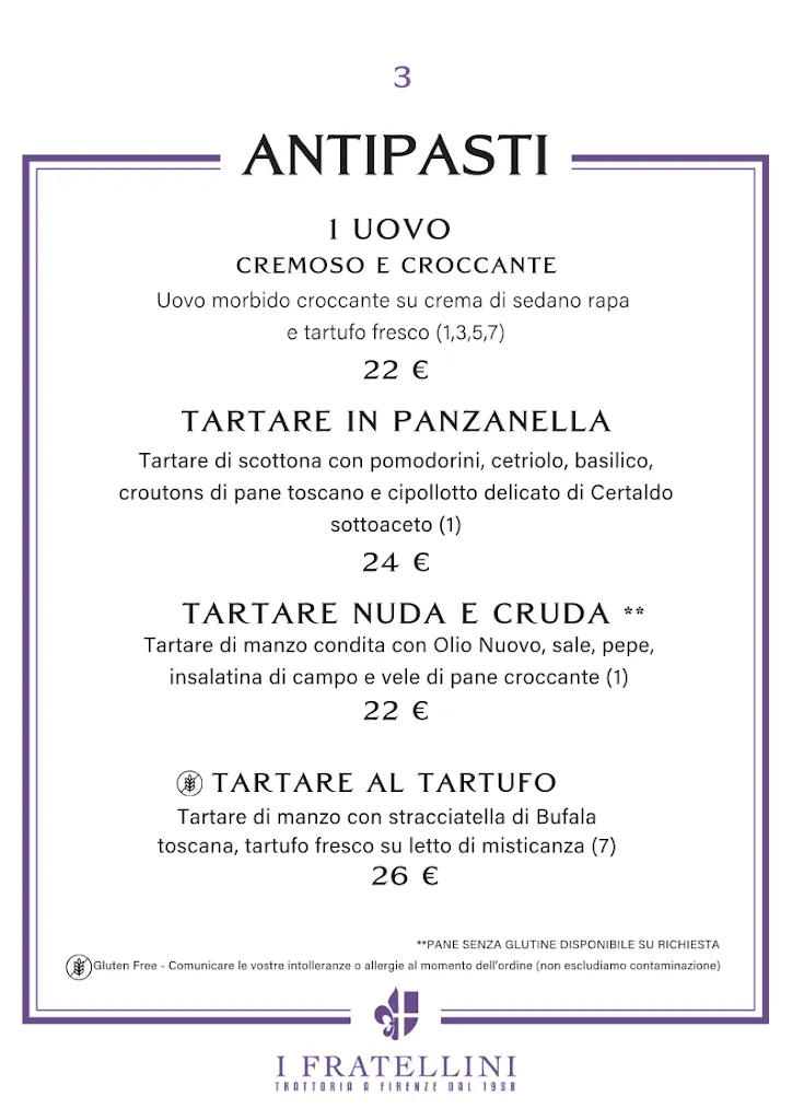 Menu_Trattoria I Fratellini Brace e Spiriti dal 1958_Santa Croce_image_2
