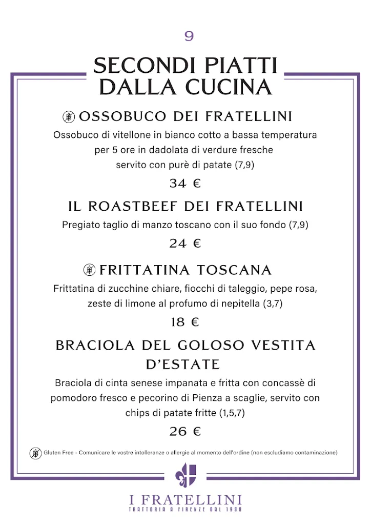 Menu_Trattoria I Fratellini Brace e Spiriti dal 1958_Santa Croce_image_4