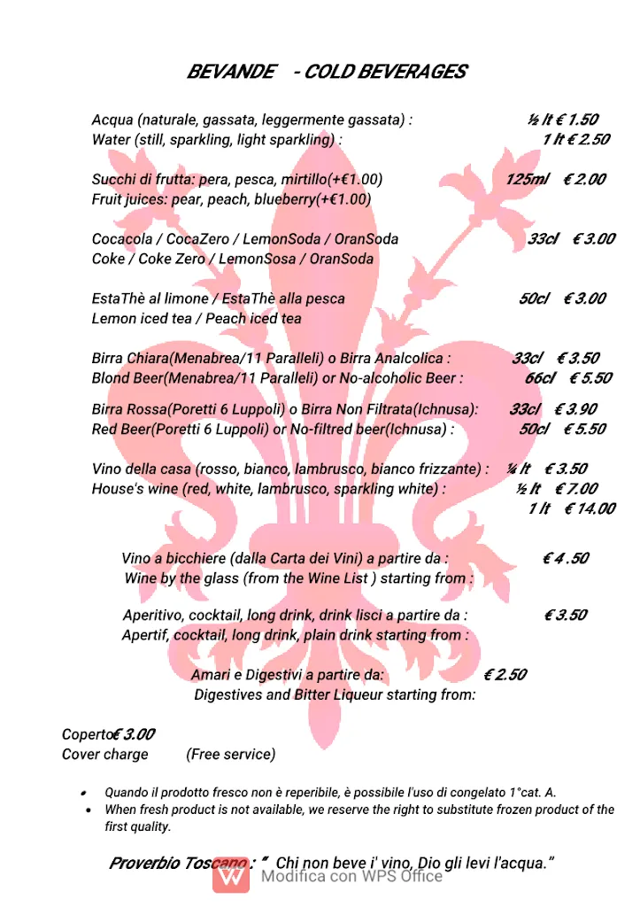 Menu_Da Que' Ganzi Trattoria Osteria_Santa Croce_image_2