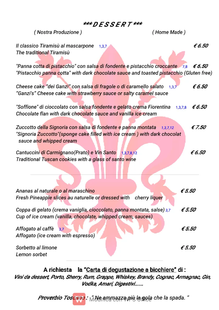 Menu_Da Que' Ganzi Trattoria Osteria_Santa Croce_image_3