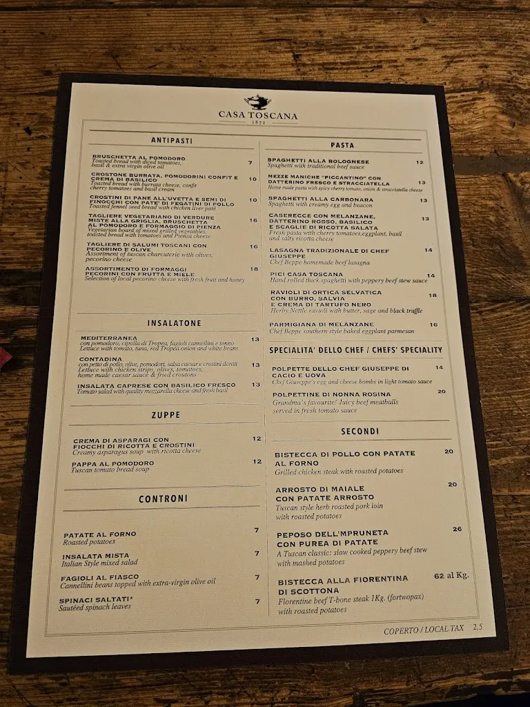 Menu_Casa Toscana_Santa Croce_image_3