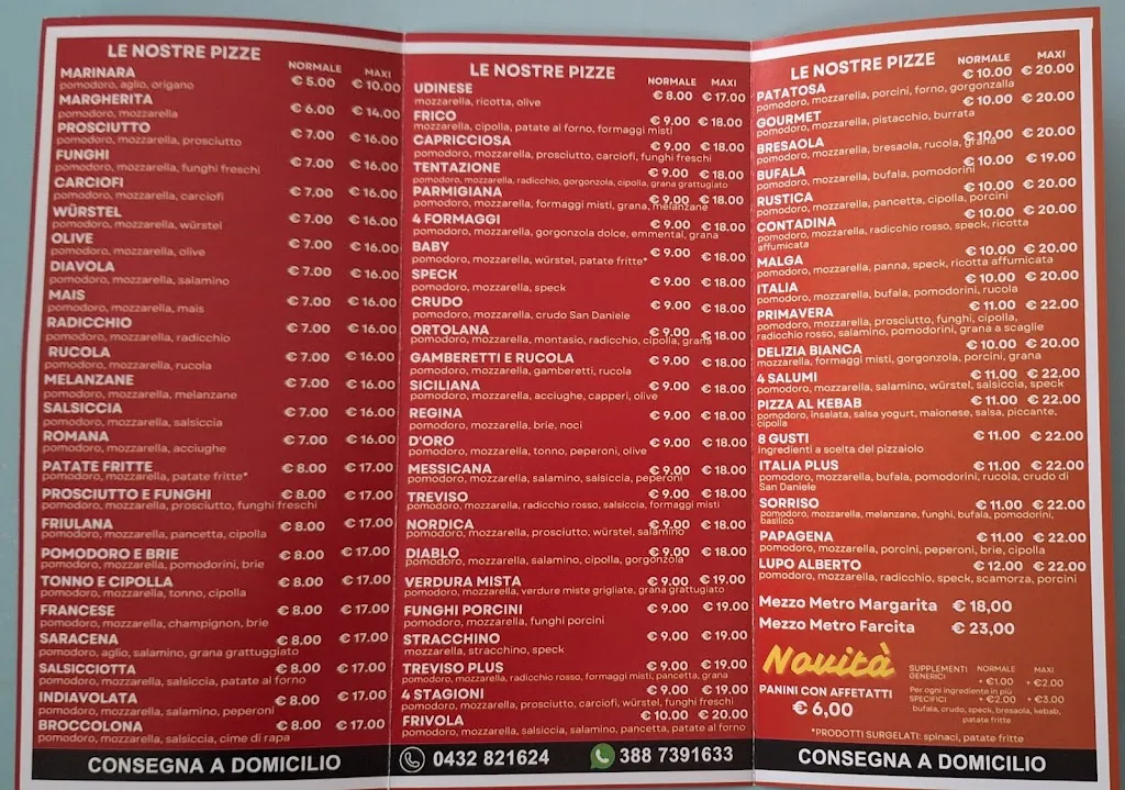 Menu_Pizza d'Oro Sedegliano_Sedegliano_image_2