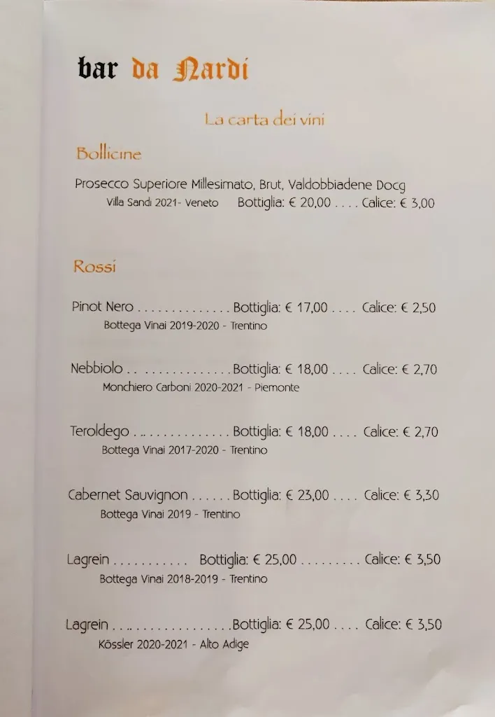 Menu_Bar Spaghetteria “Da Nardi” - Oisguit sas di Kratter Marco & C._Sappada_image_2