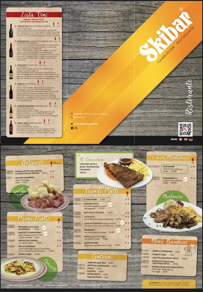 Menu_SKIBAR SAPPADA HAMBURGER GOURMET , RISTORANTE CON CUCINA DI MONTAGNA_Sappada_image_2
