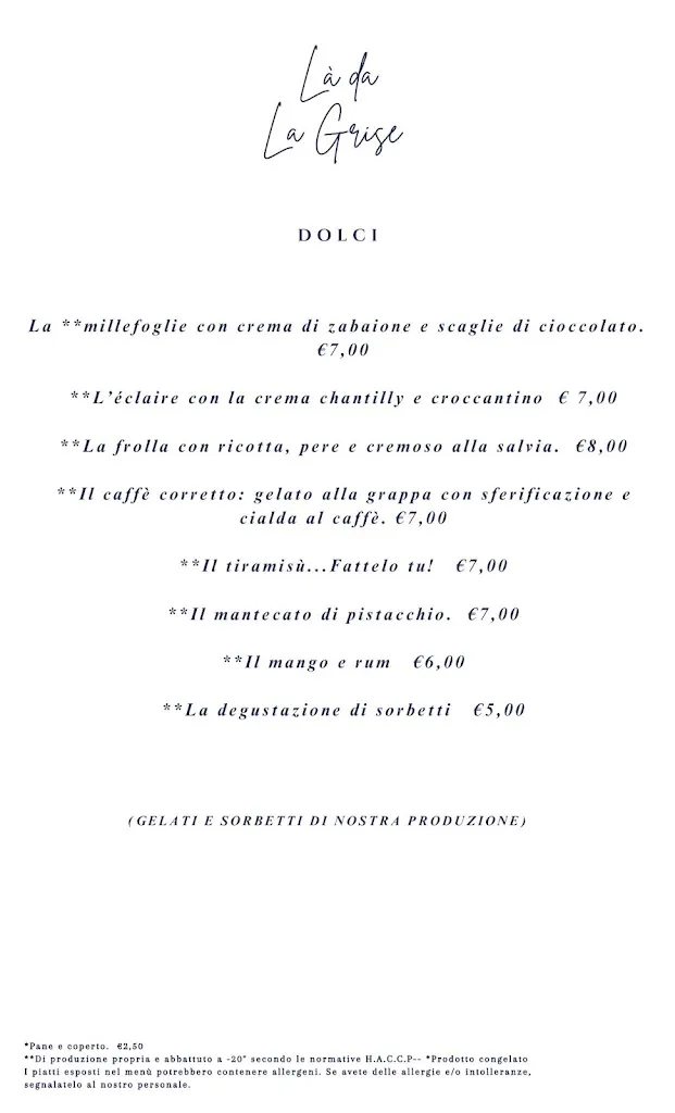 Menu_Osteria Ristorante La da La Grise_Talmassons_image_2