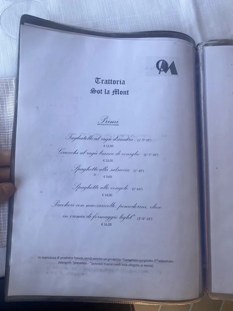 Menu_Trattoria Sot La Mont-CUCINA ISTRIANA_Taipana_image_1