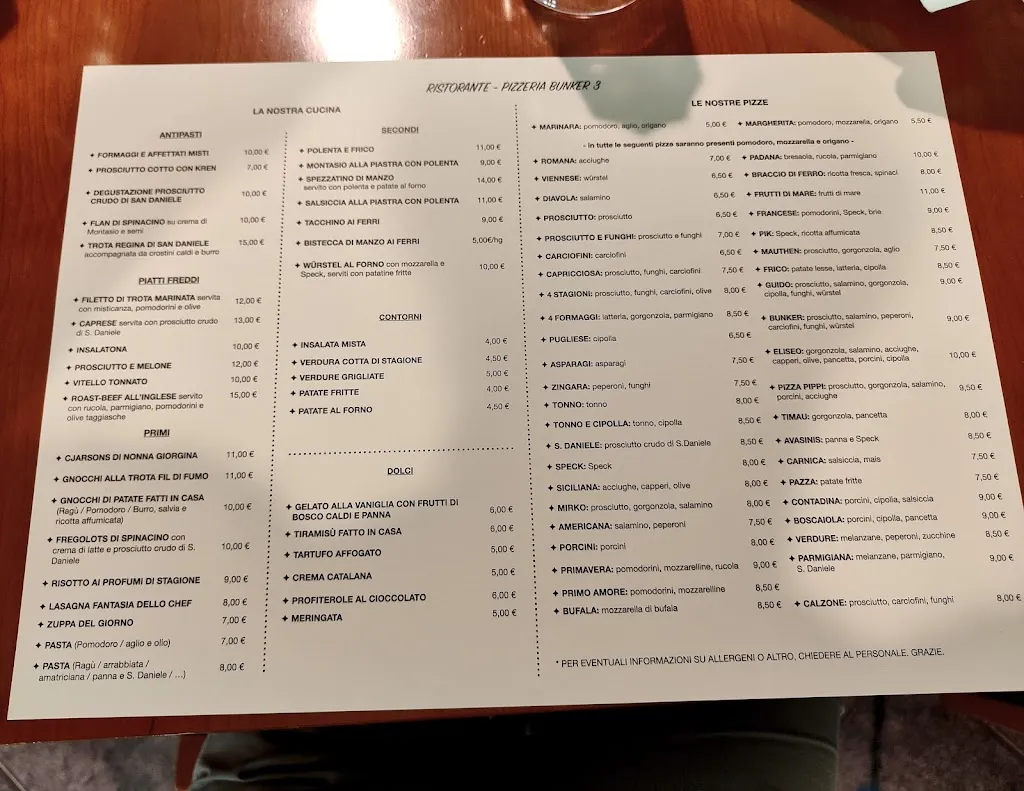 Menu_Bunker 3_Trasaghis_image_1