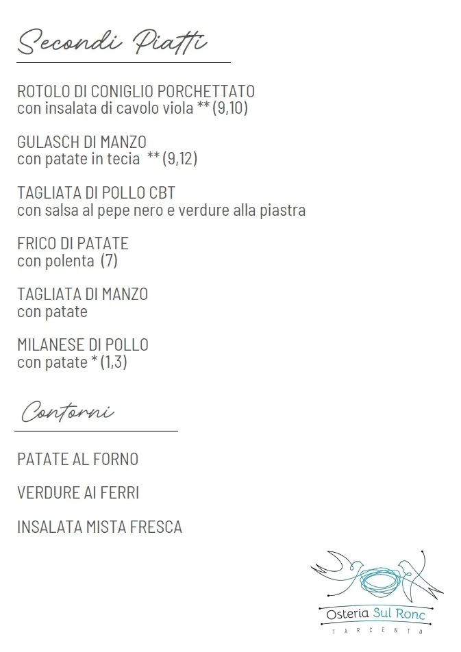 Menü_Osteria sul Ronc_Tarcento_Bild_1