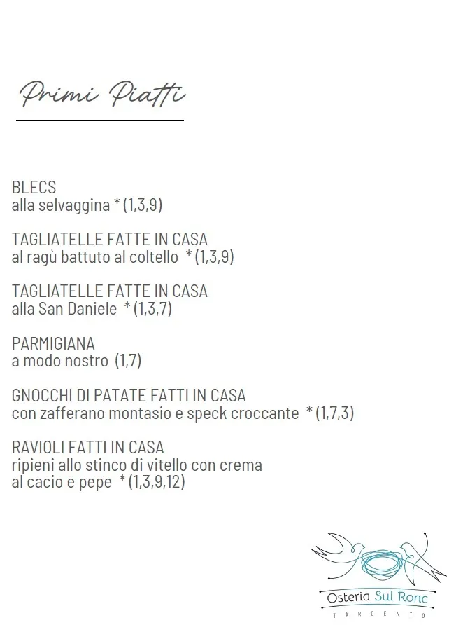 Menü_Osteria sul Ronc_Tarcento_Bild_2