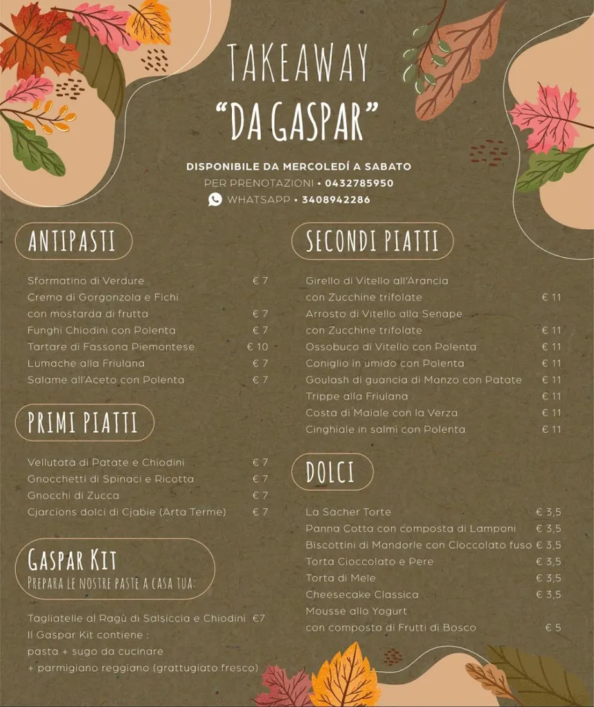 Menu_Trattoria Da Gaspar_Tarcento_image_4