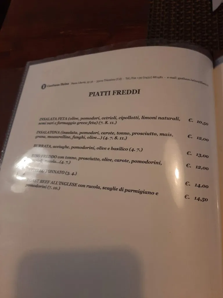 Menu_Gasthaus 'Heinz' Di Masutti Maria Gloria & C. S.A.S._Tricesimo_image_3