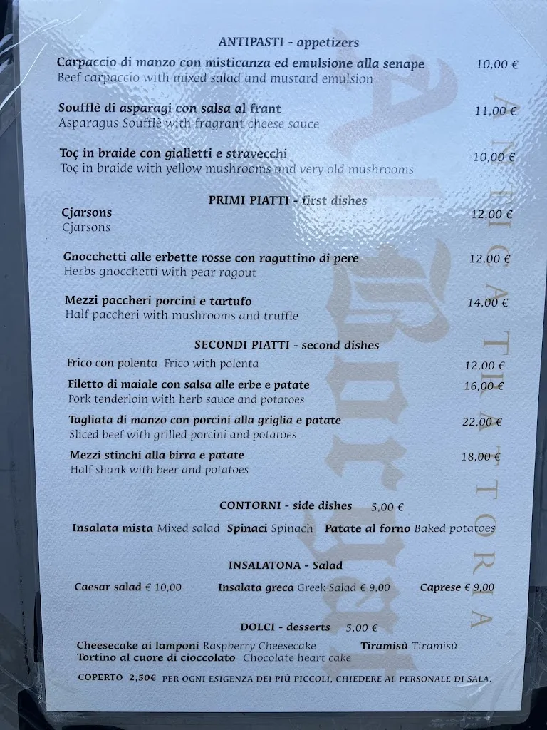 Menu_Antica Trattoria Al Borgat_Tolmezzo_image_1
