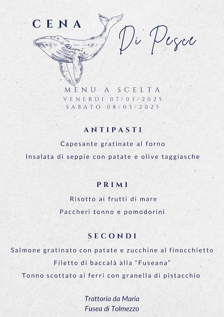 Menu_Trattoria Da Maria di Lena Anna Maria_Tolmezzo_immagine_1