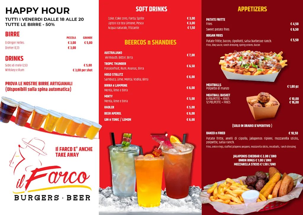 Menu_IL FARCO -- Burgers and beer_Tolmezzo_immagine_1