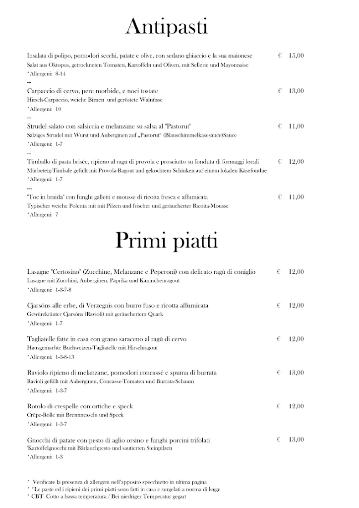 Menu_Antica Osteria Stella D'Oro_Tolmezzo_image_1