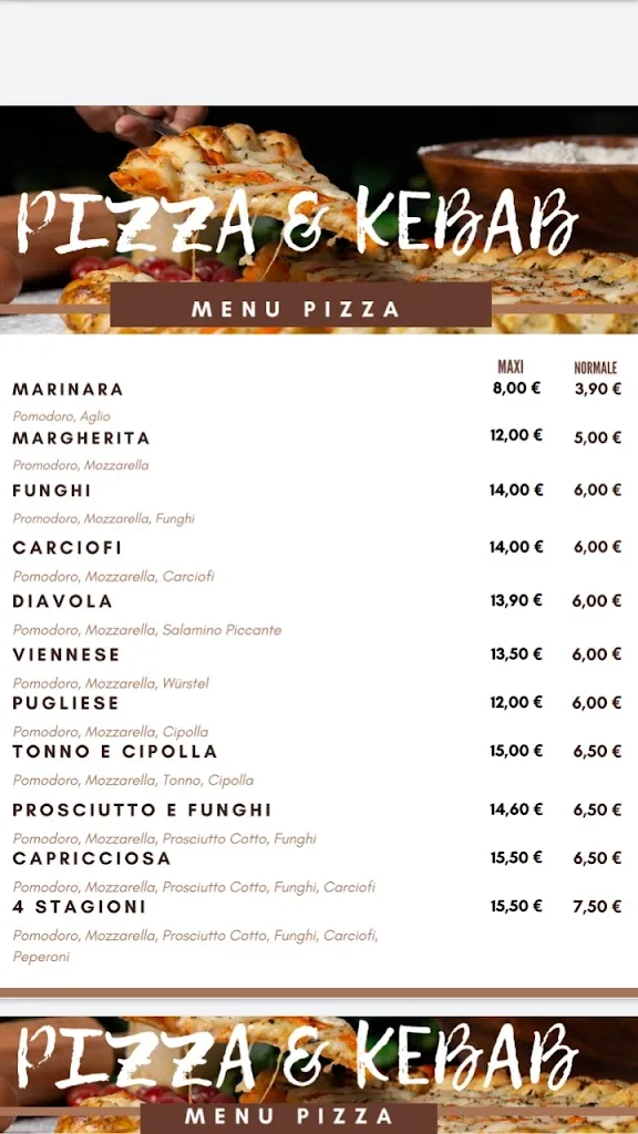 Menu_Pizzeria Al Cavallino Pizza & Kebab_Tolmezzo_image_2