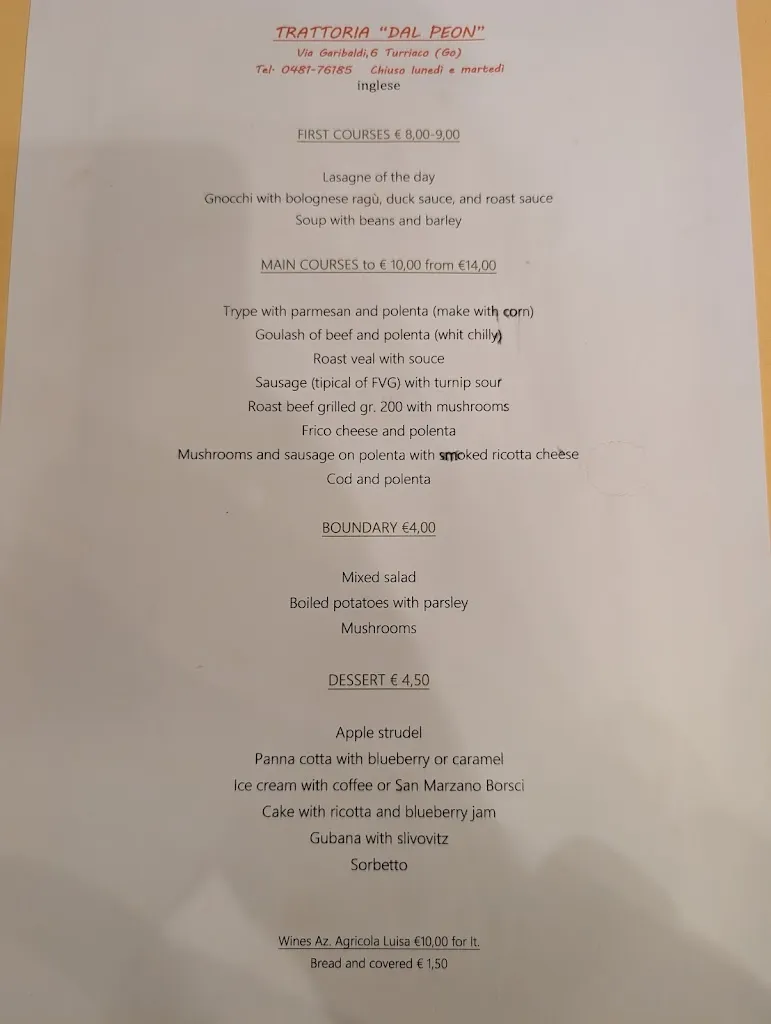 Menu_Trattoria dal Peon_Turriaco_image_1