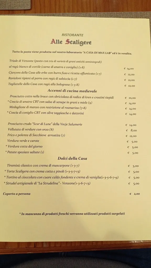 Menu_Trattoria Alle Scaligere_Venzone_immagine_1