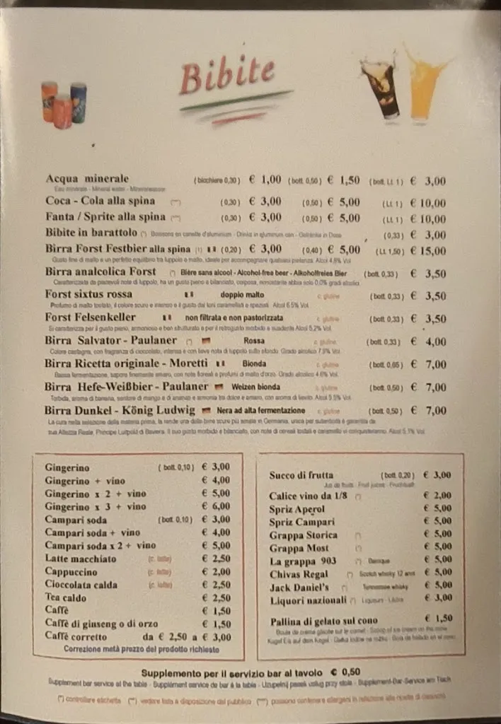 Menu_Albergo Ristorante Pizzeria Da Michele_Venzone_immagine_1