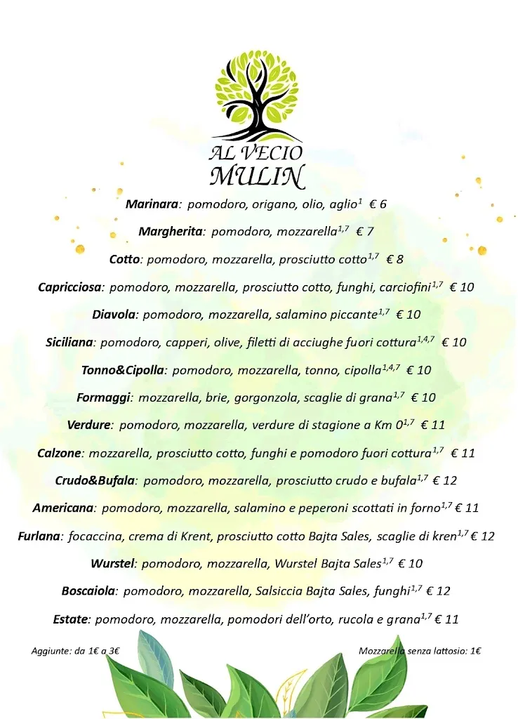 Menu_Al Vecio Mulin_Villa Vicentina_image_1
