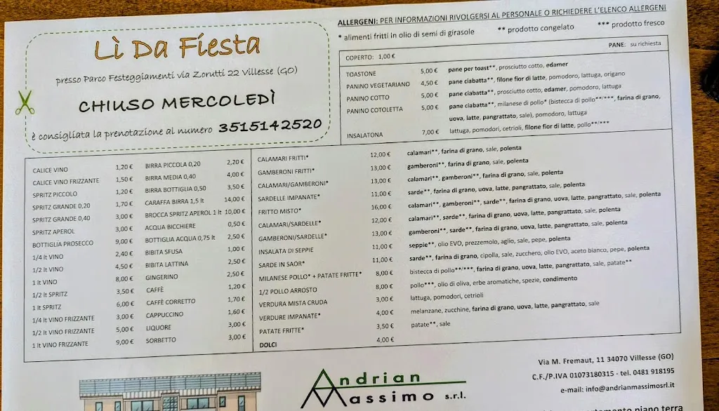 Menu_Chiosco Lì Da Fiesta_Villesse_image_2