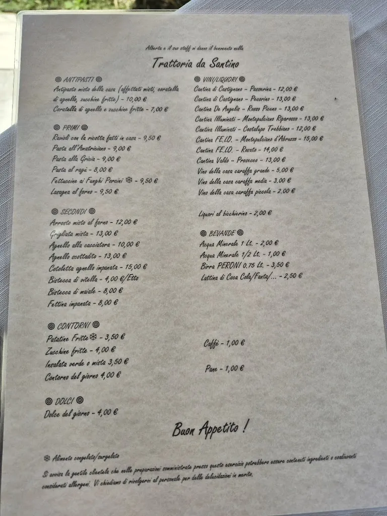 Menu_Ristorante Trattoria Del Lago Da Santino_Accumoli_image_1