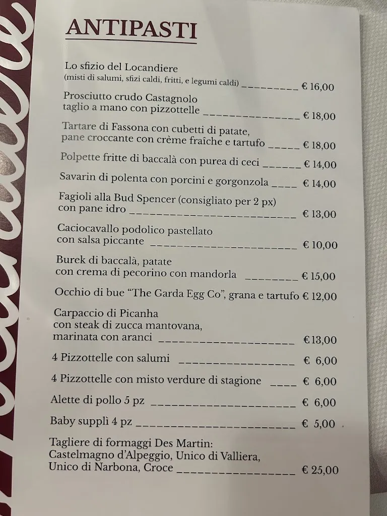 Menu_Ristorante Il Locandiere de core e de panza_Acuto_image_1