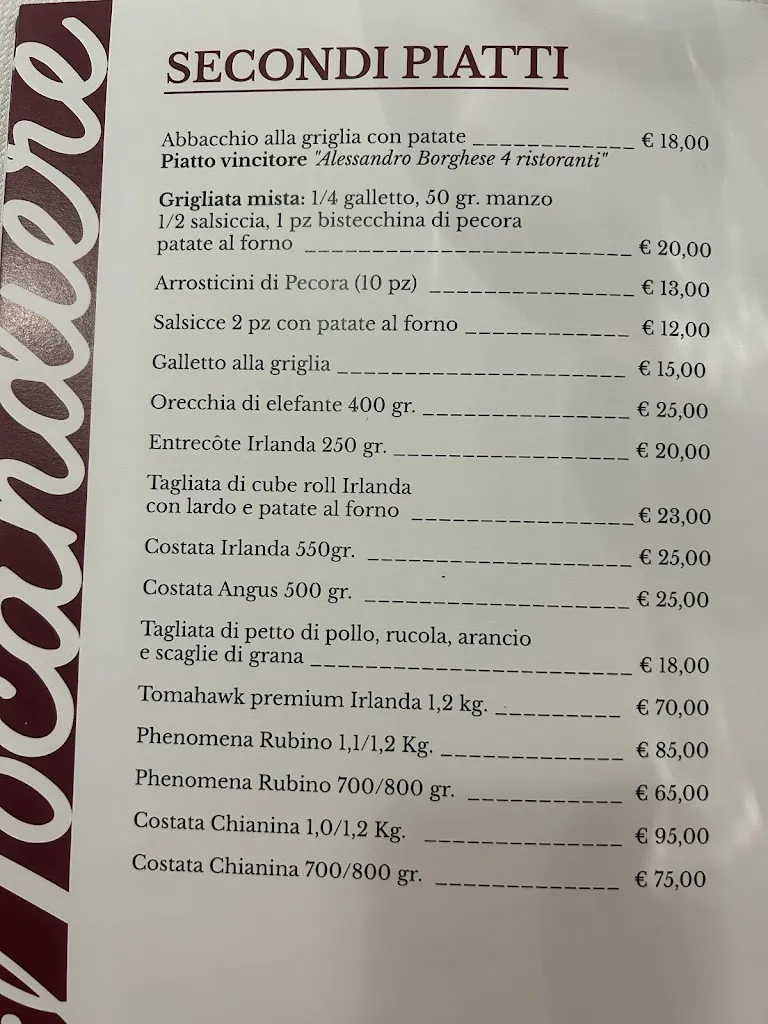 Menu_Ristorante Il Locandiere de core e de panza_Acuto_image_2