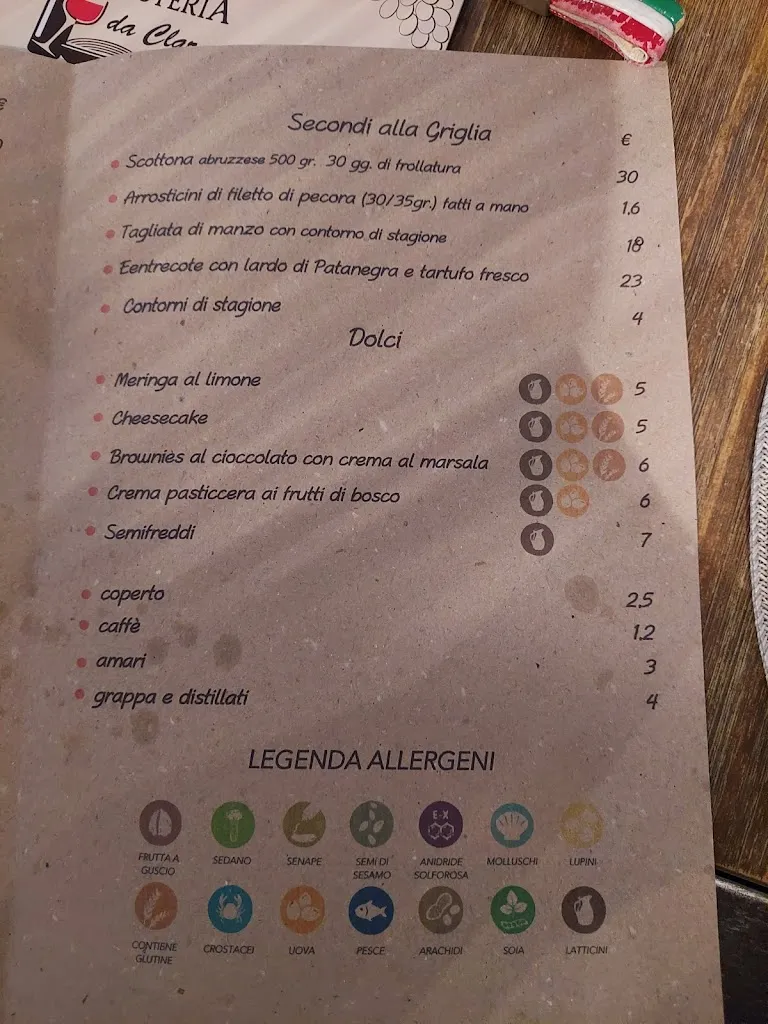 Menu_L'Osteria da Clara di Circi Massimo_Avezzano_image_3