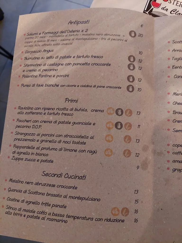 Menu_L'Osteria da Clara di Circi Massimo_Avezzano_image_4