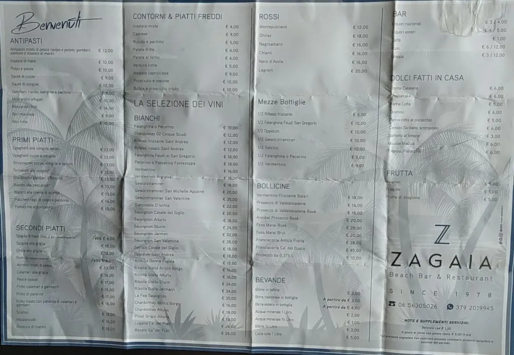 Menu_Ristorante Settimo Cancello - Seven Gate_Acilia-Castel Fusano-Ostia Antica_image_1