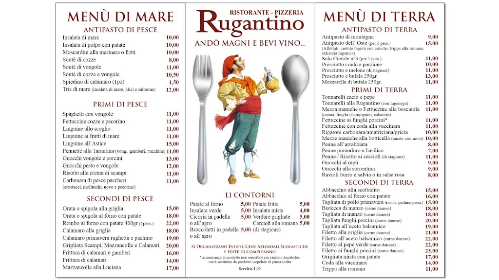 Menu_Ristorante Rugantino_Acilia-Castel Fusano-Ostia Antica_image_1