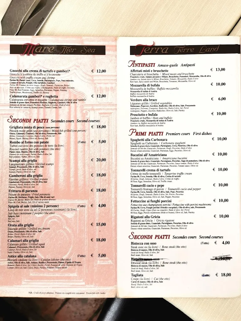 Menu_Ristorante Al Confessionale_Acilia-Castel Fusano-Ostia Antica_immagine_1