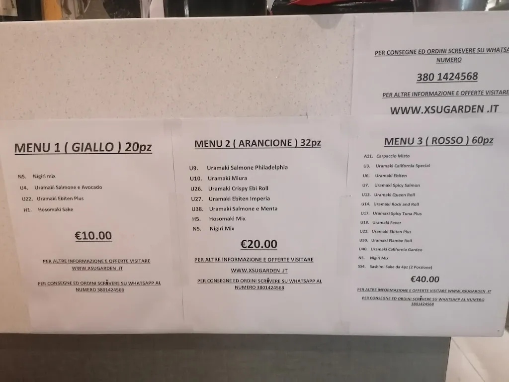 Menu_Xsu Garden_Acilia-Castel Fusano-Ostia Antica_image_2