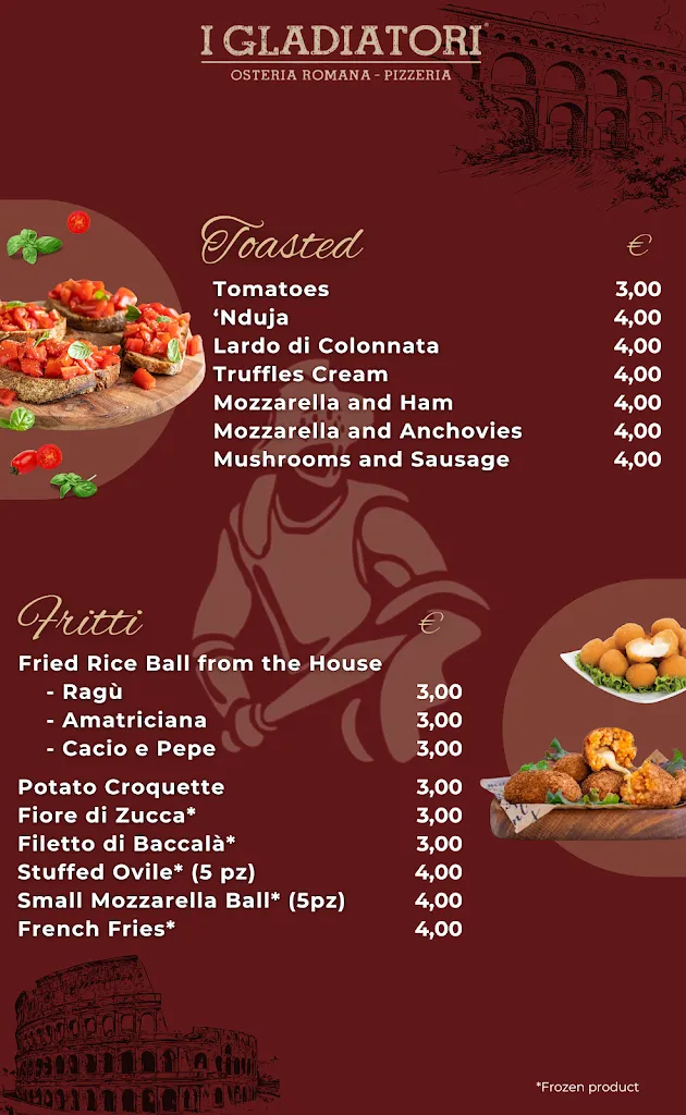 Menu_I Gladiatori_Acilia-Castel Fusano-Ostia Antica_image_3