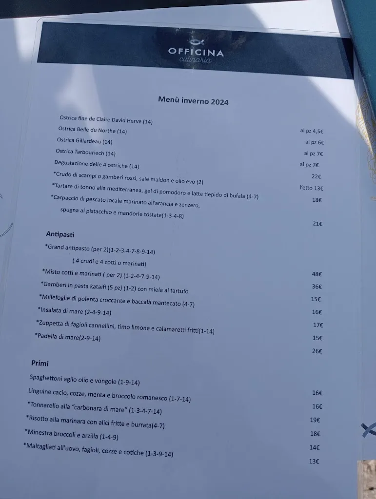 Menu_Officina Culinaria_Acilia-Castel Fusano-Ostia Antica_image_1