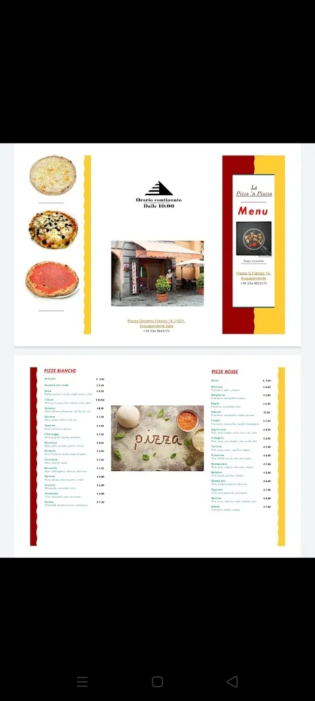 Menü_Pizza'n piazza_Acquapendente_Bild_1