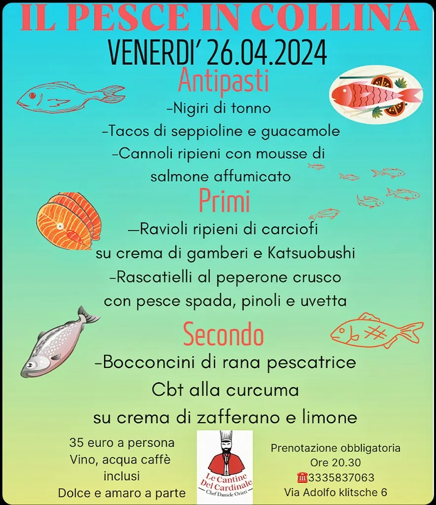 Le cantine del Cardinale Chef Orieti Daniele restaurant in Allumiere