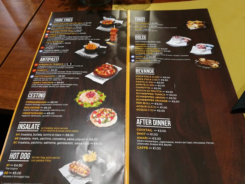 Menu_TRIBE Pub 