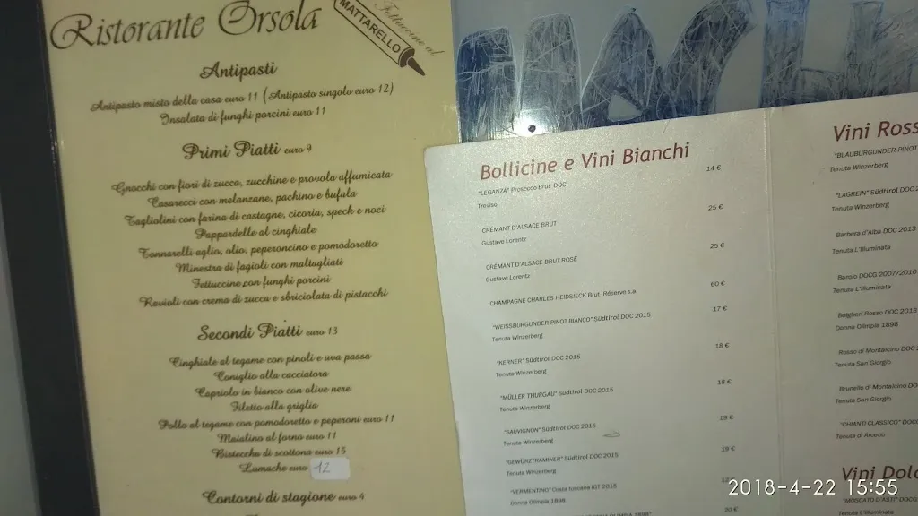 Orsola restaurant in Allumiere