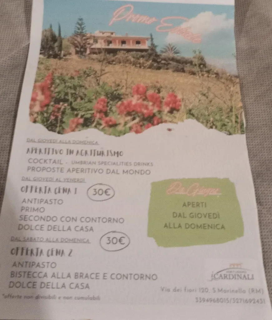 Menu_Ristorante @ Agriturismo I Cardinali_Allumiere_image_1