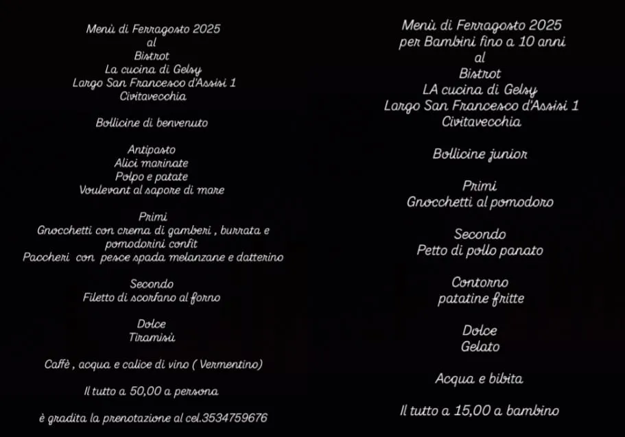 Menu_Bistrot La Cucina di Gelsy_Allumiere_immagine_1