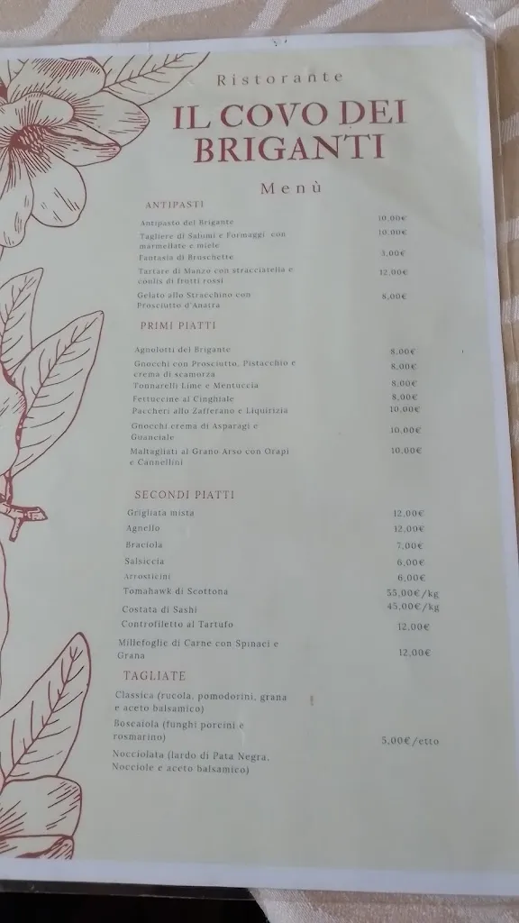 Menu_Il Covo dei Briganti_Alvito_image_1